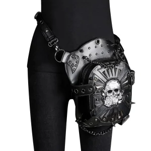 Biker Leg Bag - Classic Steampunk Rider Thigh Bag