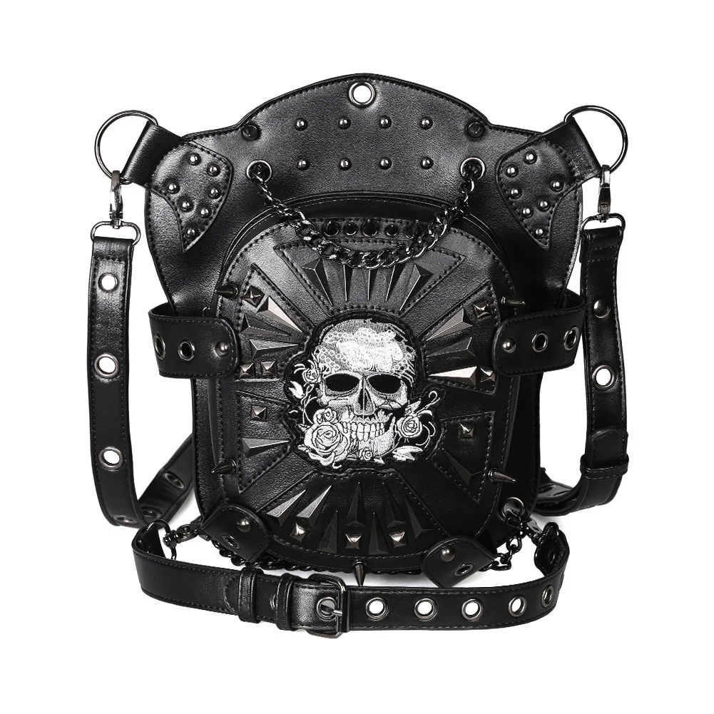 Biker Leg Bag - Classic Steampunk Rider Thigh Bag - Image 8