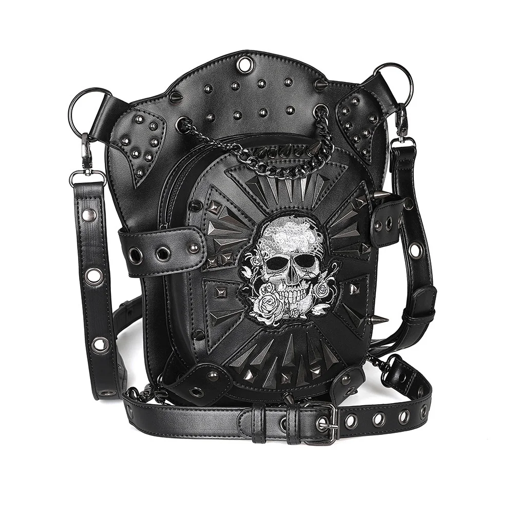 Biker Leg Bag - Classic Steampunk Rider Thigh Bag - Image 14