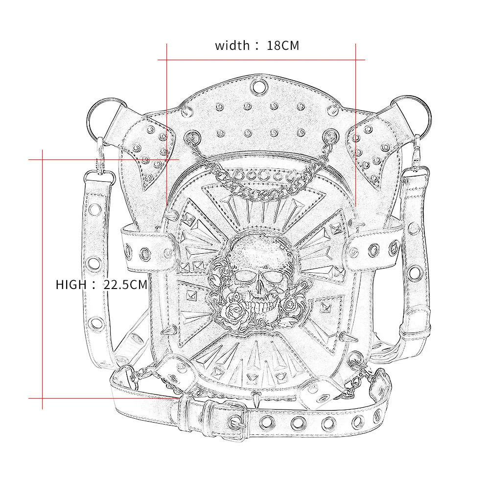 Biker Leg Bag - Classic Steampunk Rider Thigh Bag - Image 15