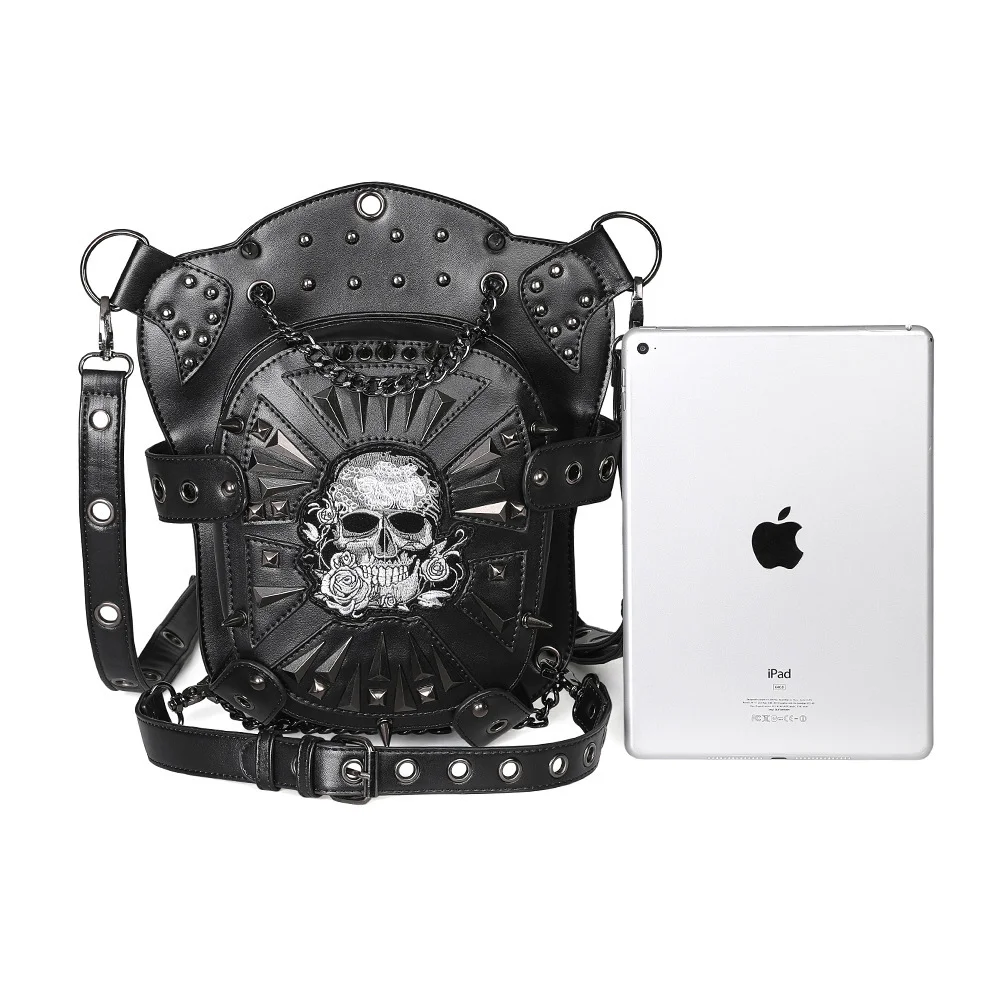 Biker Leg Bag - Classic Steampunk Rider Thigh Bag - Image 16
