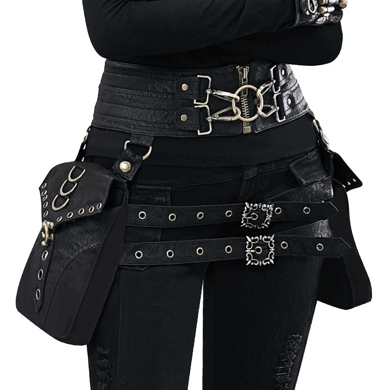 Steampunk Wallet - Braided Rivet Lock Clutch