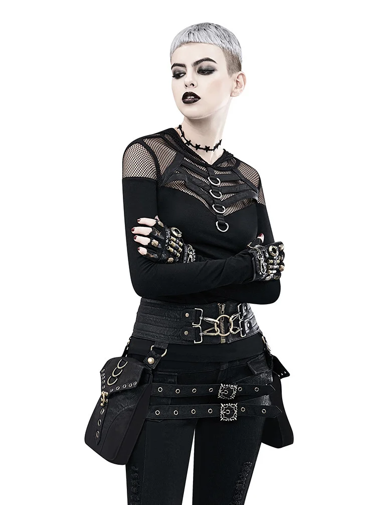 Steampunk Wallet - Braided Rivet Lock Clutch - Image 4
