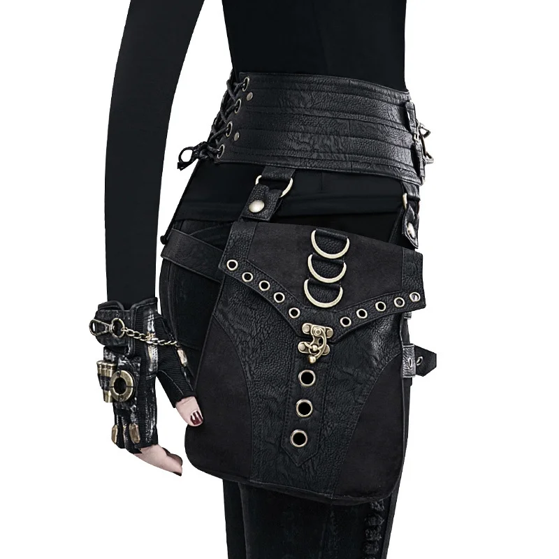 Steampunk Wallet - Braided Rivet Lock Clutch - Image 10
