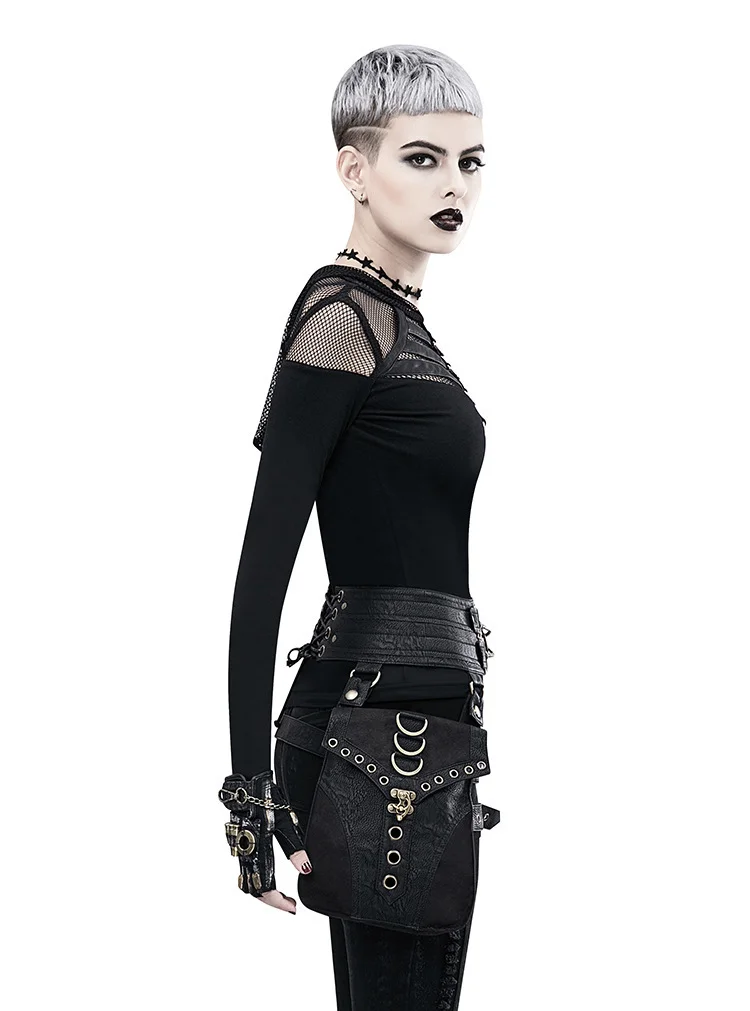 Steampunk Wallet - Braided Rivet Lock Clutch - Image 11