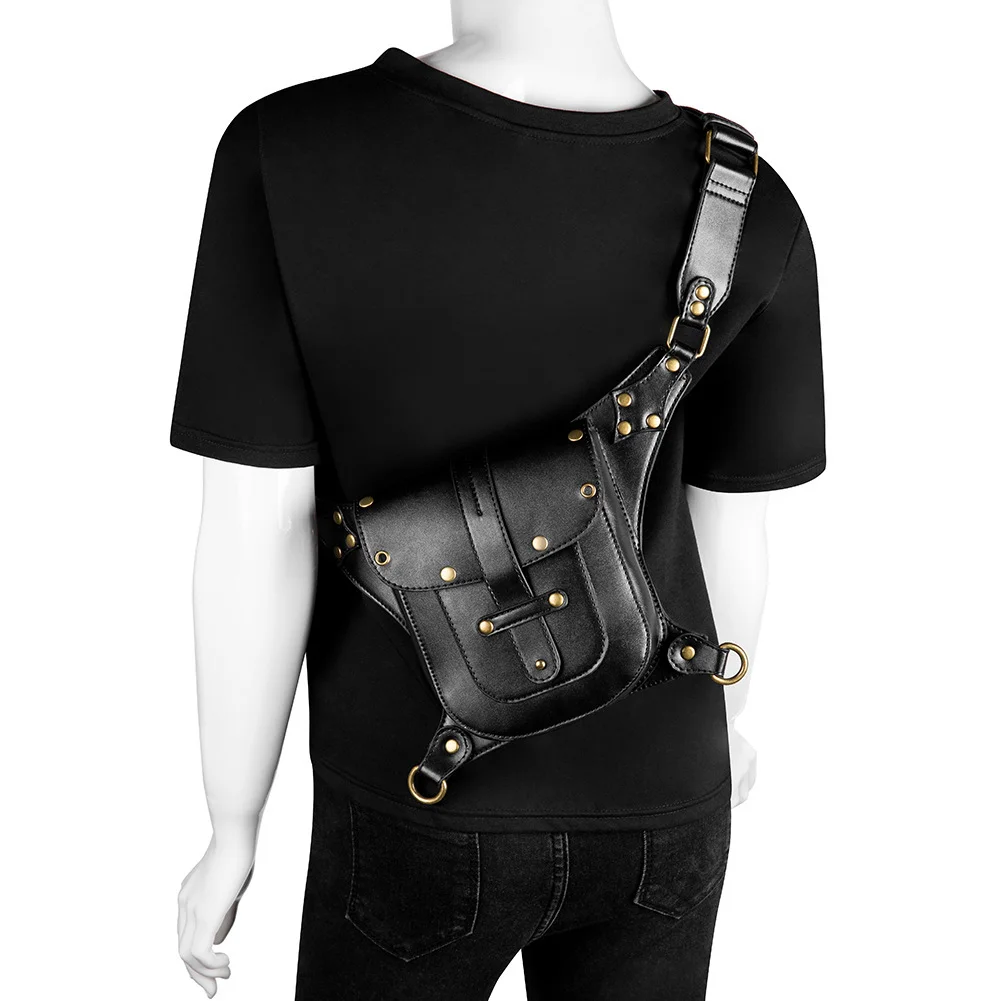 Steampunk Crossbody Saddle Bag - Riveted Motorcycle