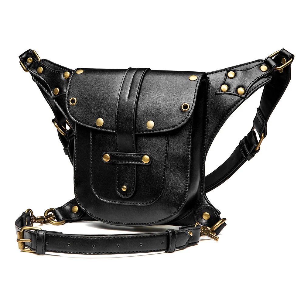 Steampunk Crossbody Saddle Bag - Riveted Motorcycle - Image 4