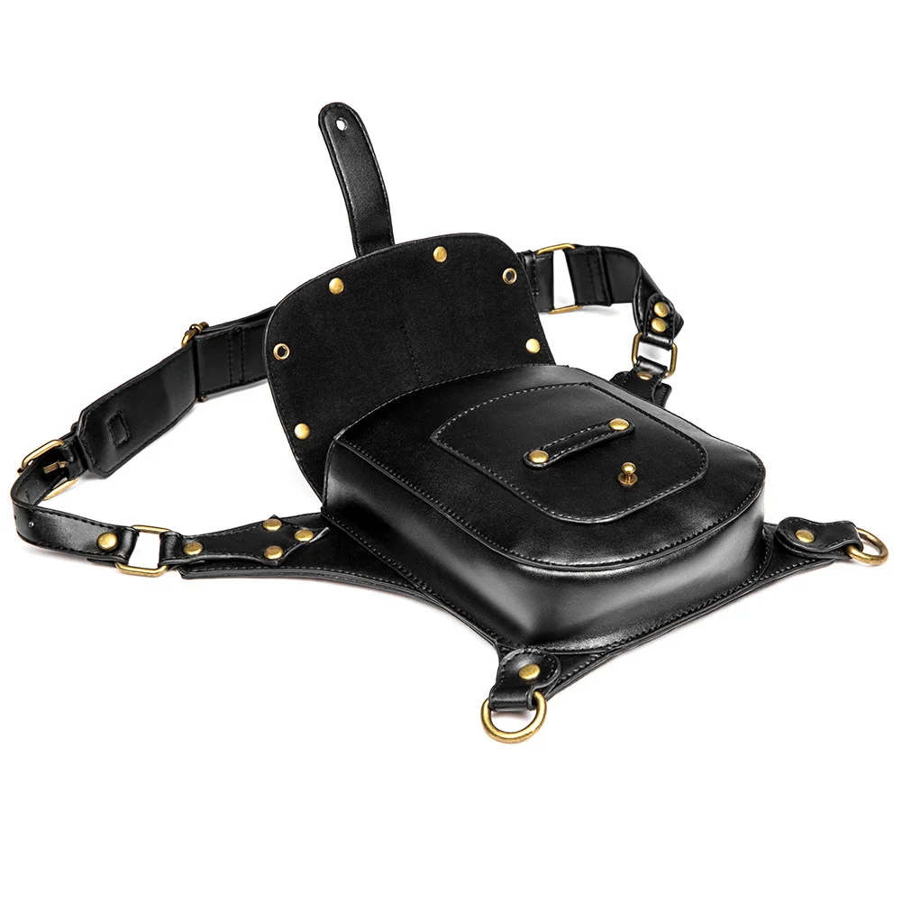 Steampunk Crossbody Saddle Bag - Riveted Motorcycle - Image 5