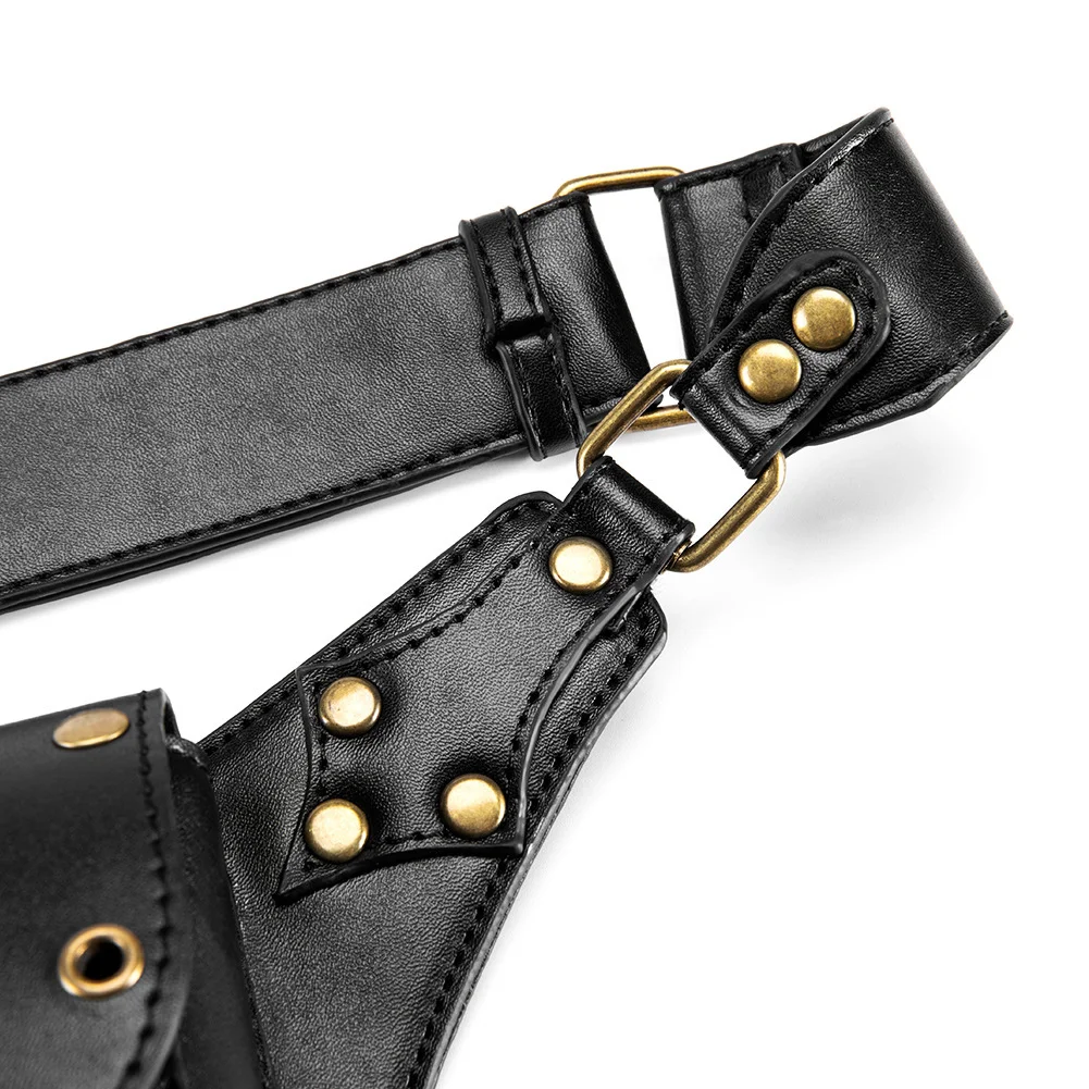 Steampunk Crossbody Saddle Bag - Riveted Motorcycle - Image 10