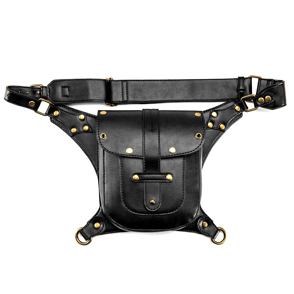 Steampunk Crossbody Saddle Bag - Riveted Motorcycle - Image 12