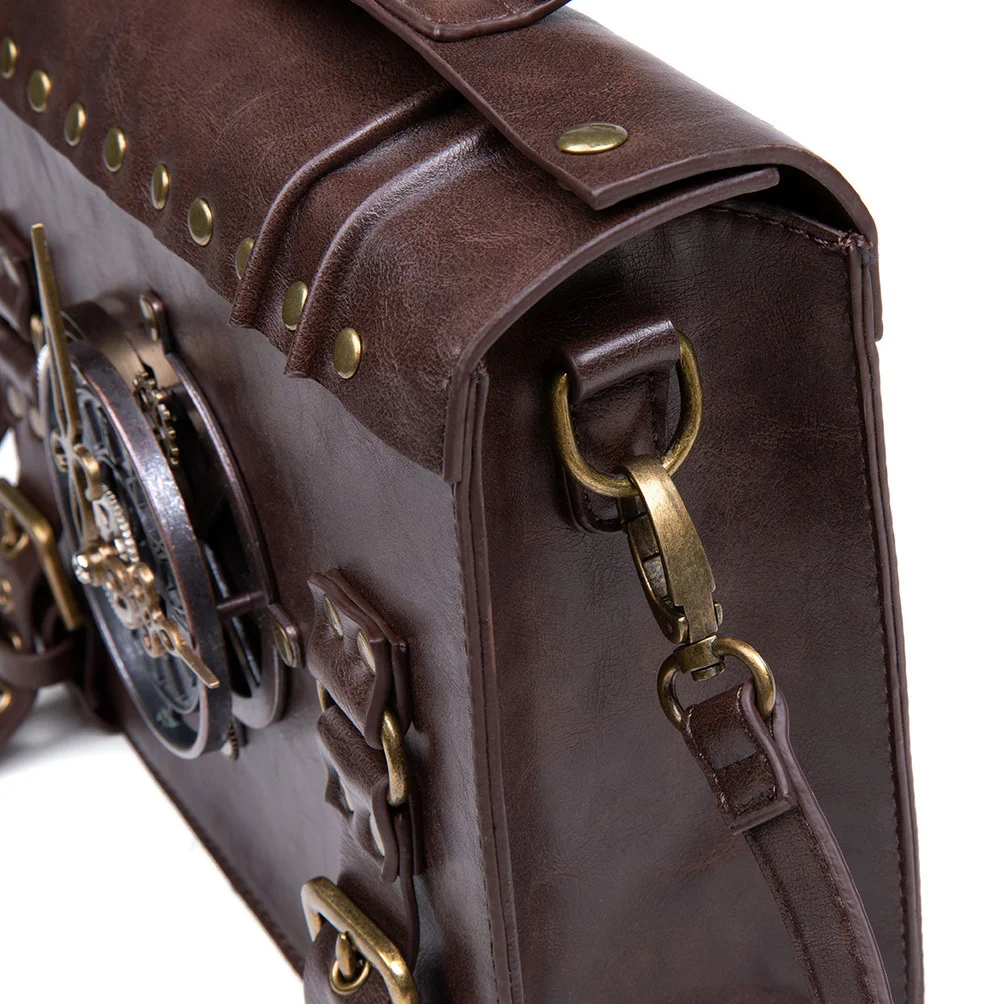Steampunk Crossbody Saddle Bag - Riveted Motorcycle - Image 15