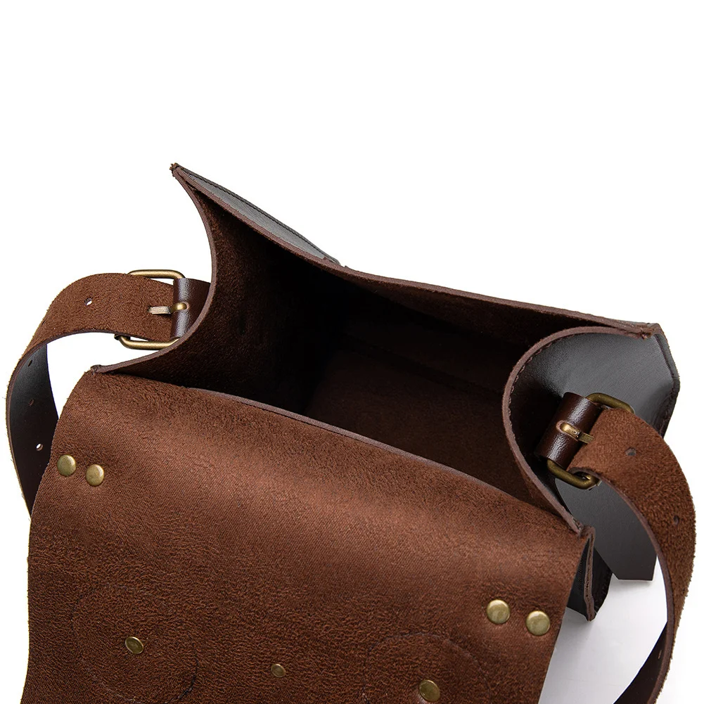 Steampunk Leather Saddle Bag Purse - Lock Buckle Classic - Image 17