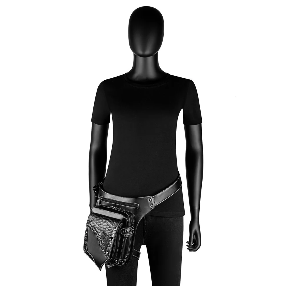 Motorcycle Thigh Bag - Steampunk Chain Rider Leg Bag - Image 2