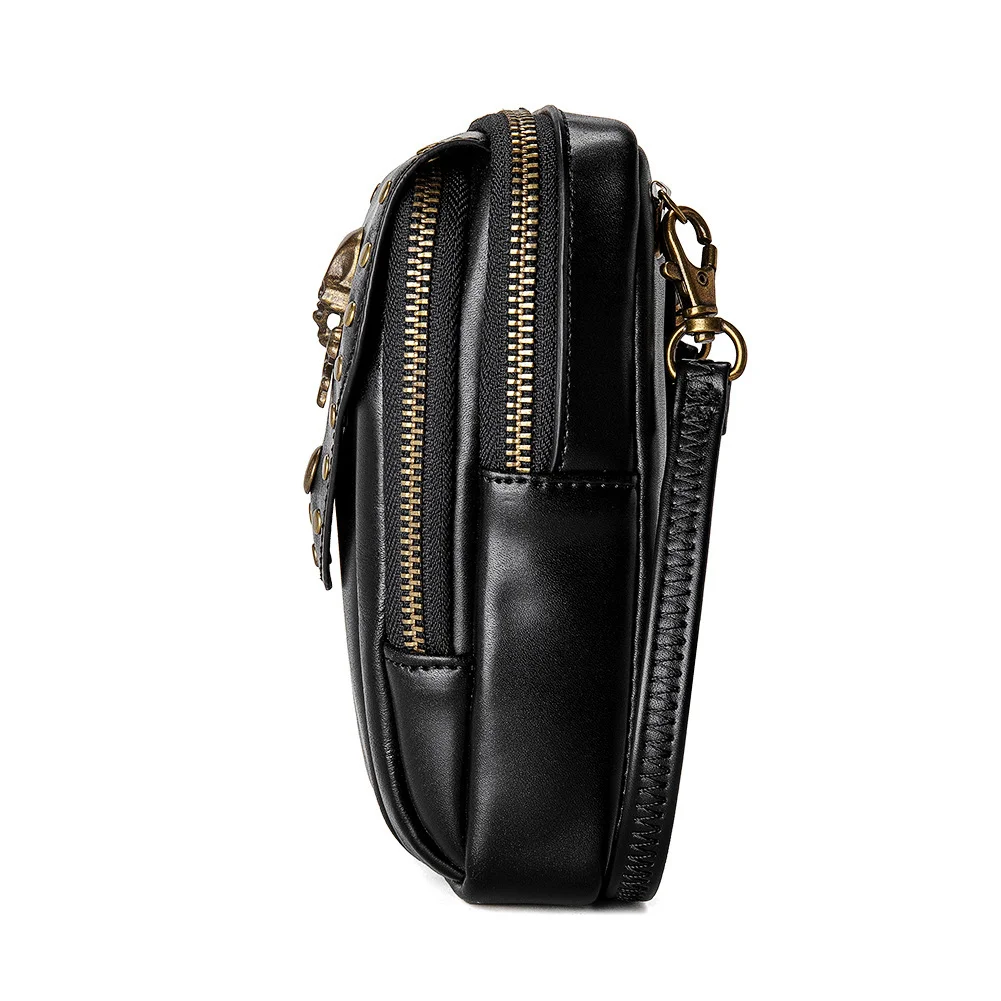 Steampunk Coin Purse - Rivet Chain Mini Wallet - Image 4