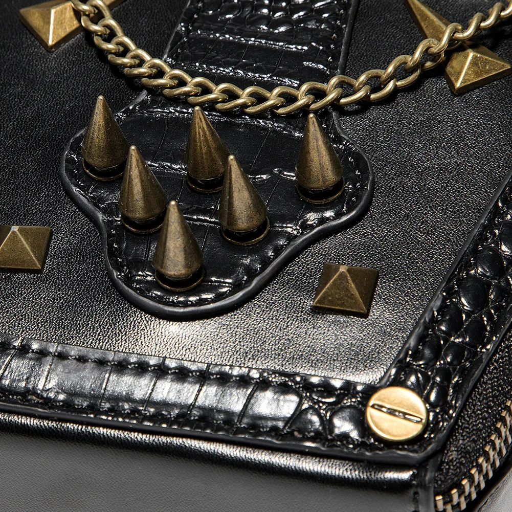 Steampunk Wallet - Crocodile Embossed Pillow - Image 9