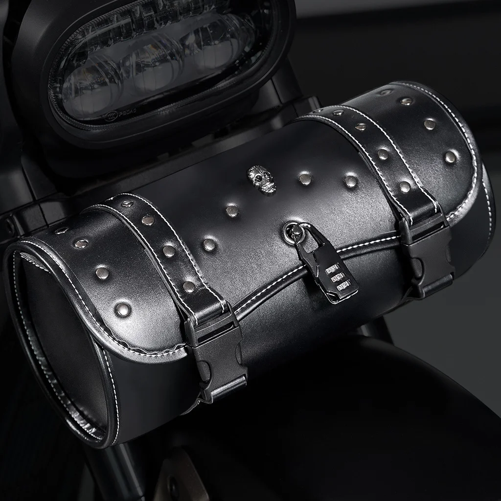 Motorcycle Tail Bag - Multi-Pocket Navigator PU Leather