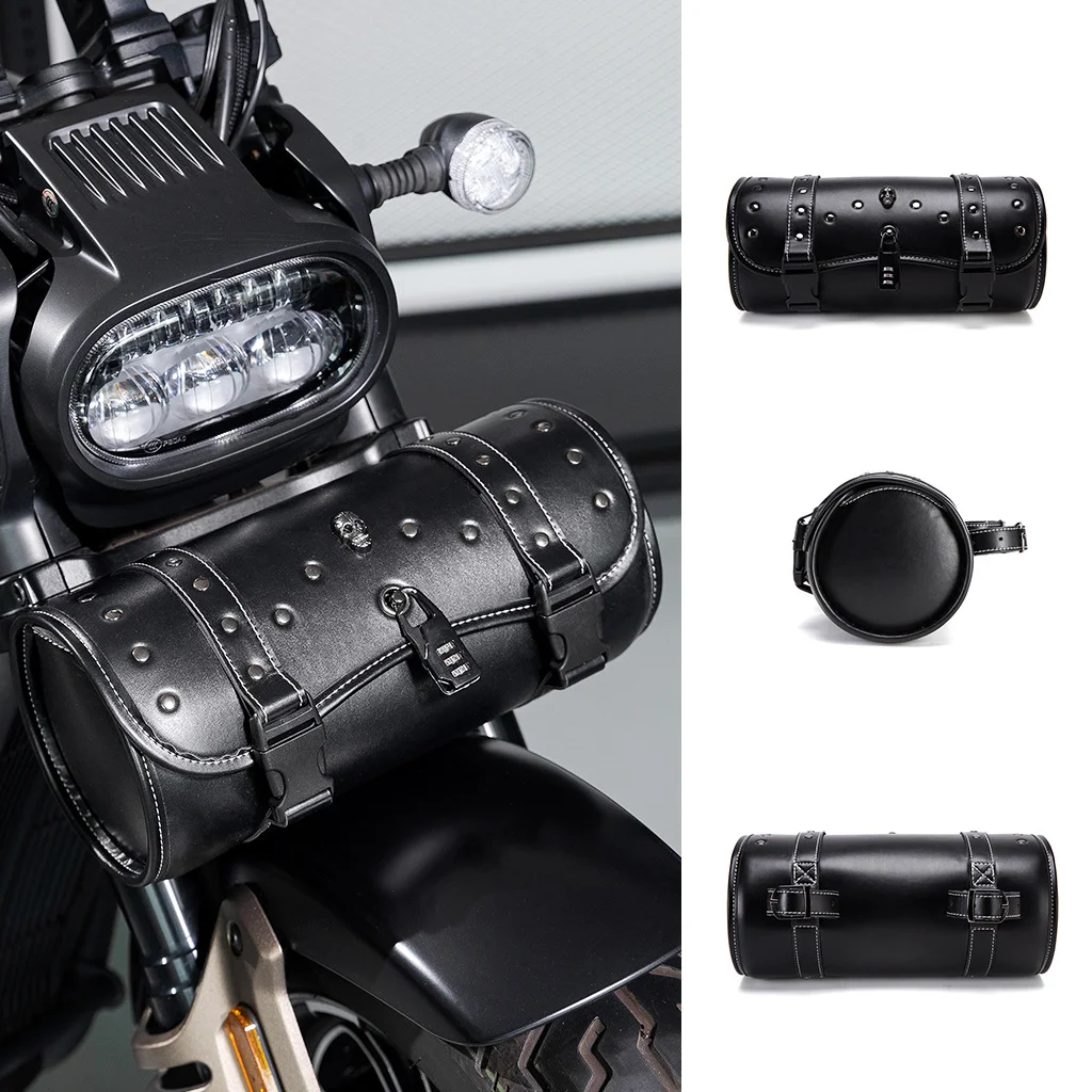 Motorcycle Tail Bag - Multi-Pocket Navigator PU Leather - Image 3