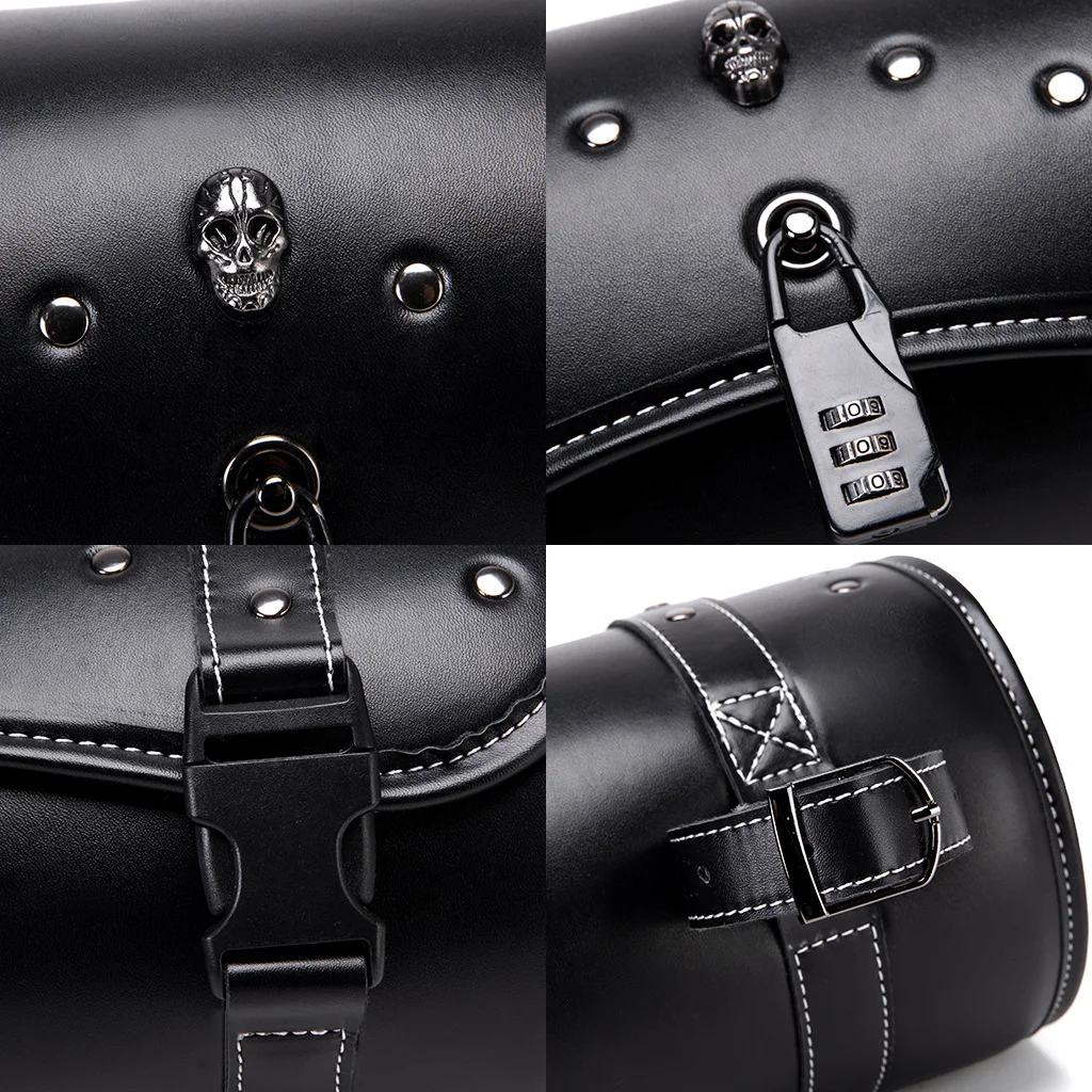 Motorcycle Tail Bag - Multi-Pocket Navigator PU Leather - Image 7