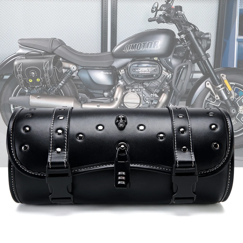 Motorcycle Tail Bag - Multi-Pocket Navigator PU Leather - Image 12