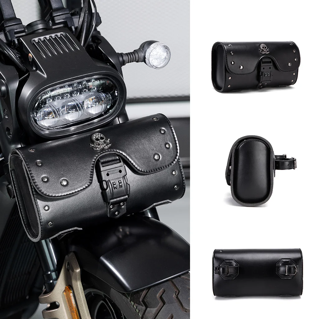 Motorcycle Tail Bag - Multi-Pocket Navigator PU Leather - Image 17