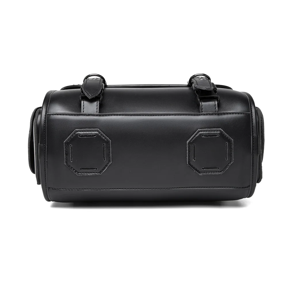 Dyna Saddlebags - Classic Black Leather Motorcycle Bag - Image 5