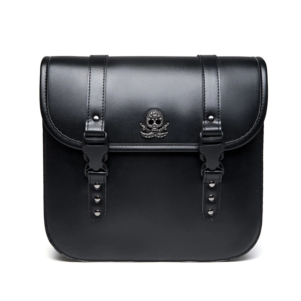 Dyna Saddlebags - Riveted Classic Leather Motorcycle Set - Image 13