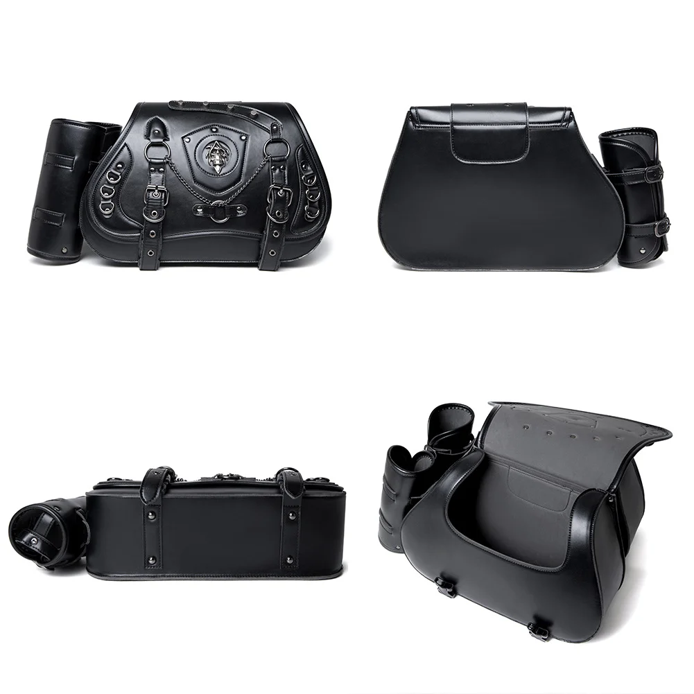 Sportster Saddlebags - Slim Profile Leather Motorcycle Bags - Image 2