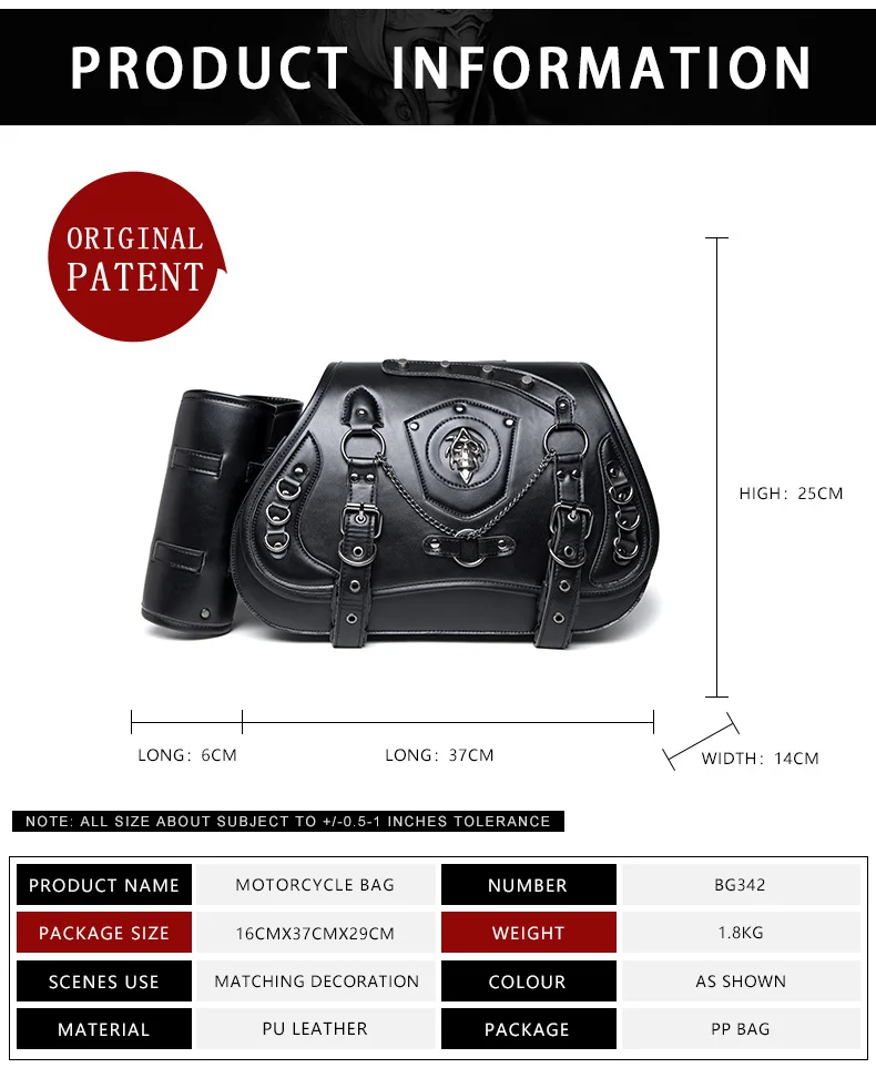 Sportster Saddlebags - Slim Profile Leather Motorcycle Bags - Image 5