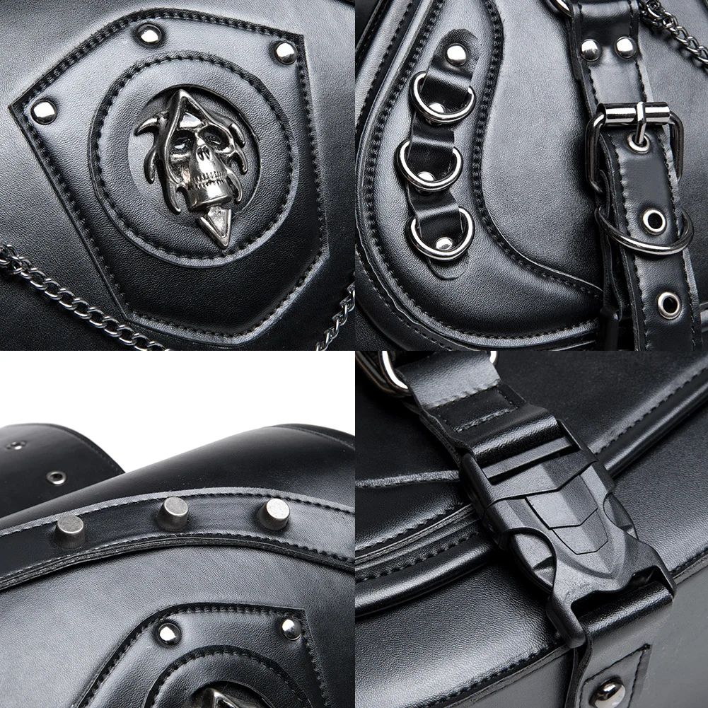 Sportster Saddlebags - Slim Profile Leather Motorcycle Bags - Image 6