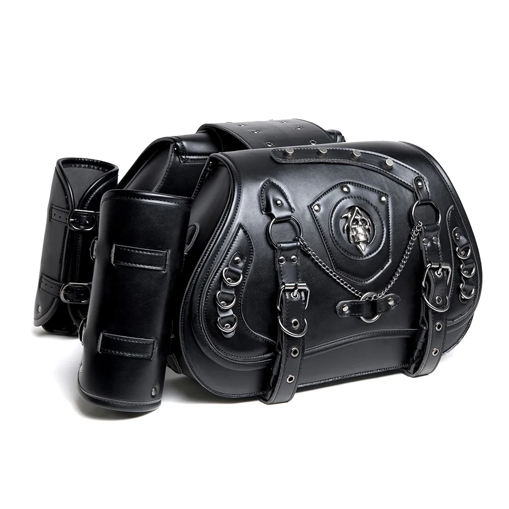 Sportster Saddlebags - Slim Profile Leather Motorcycle Bags - Image 7