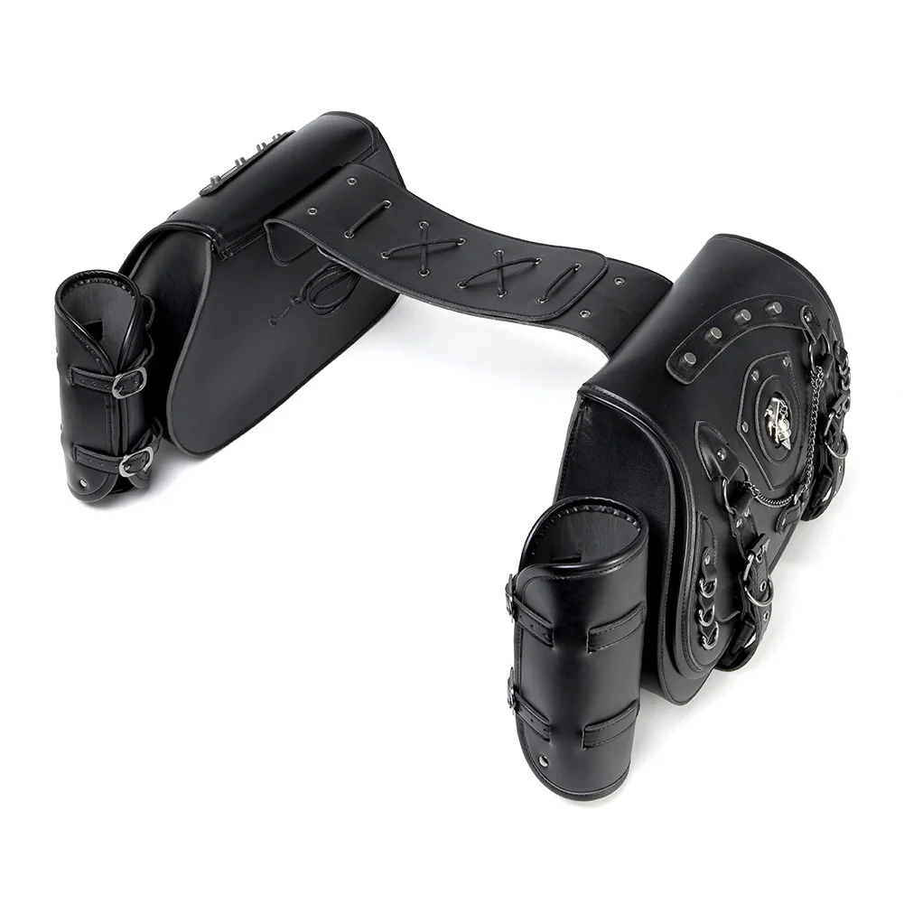Sportster Saddlebags - Slim Profile Leather Motorcycle Bags - Image 9