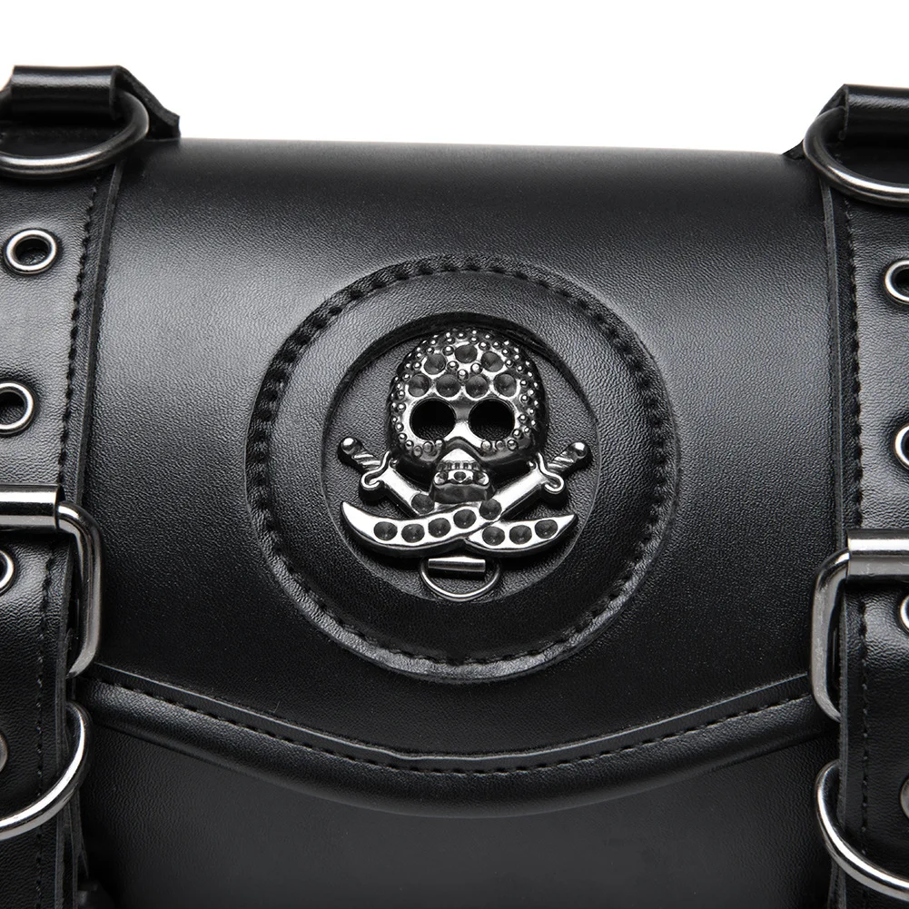 Motorcycle Tail Bag - Compact Saddle Style PU Leather - Image 4