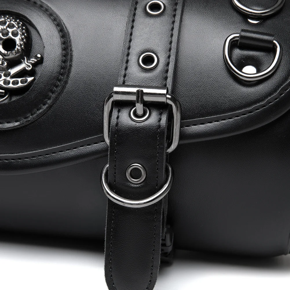 Motorcycle Tail Bag - Compact Saddle Style PU Leather - Image 6