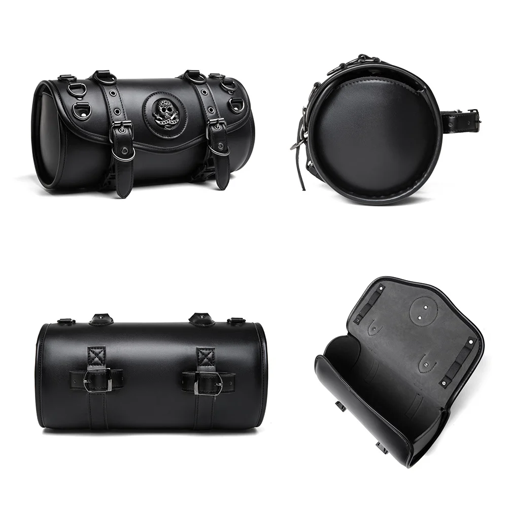 Motorcycle Tail Bag - Compact Saddle Style PU Leather - Image 7