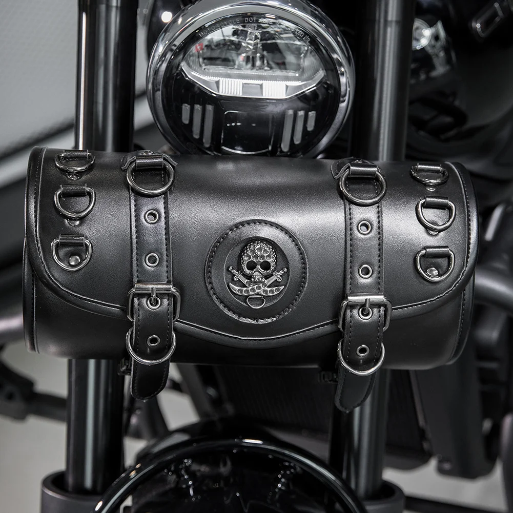 Motorcycle Tail Bag - Compact Saddle Style PU Leather - Image 8