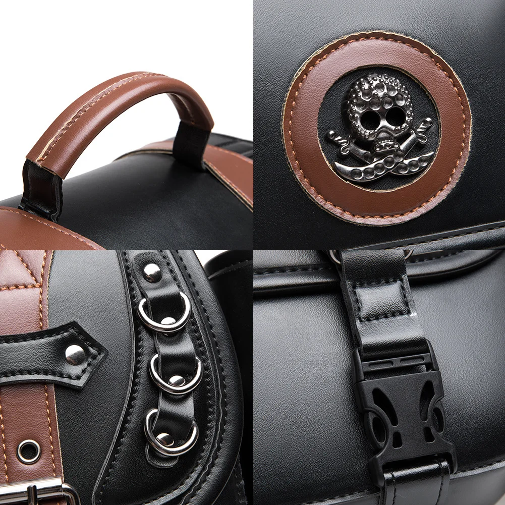 Vintage Leather Saddlebag - Compact Cruiser Single Bag - Image 5