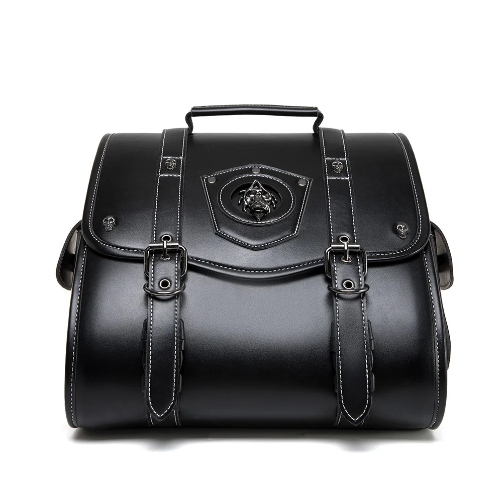 Sportster Saddlebags - Oversized Touring Leather Bag - Image 3