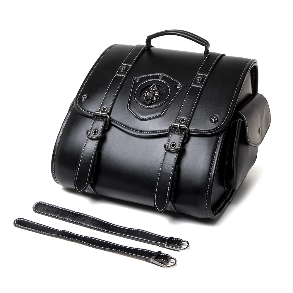 Sportster Saddlebags - Oversized Touring Leather Bag - Image 4