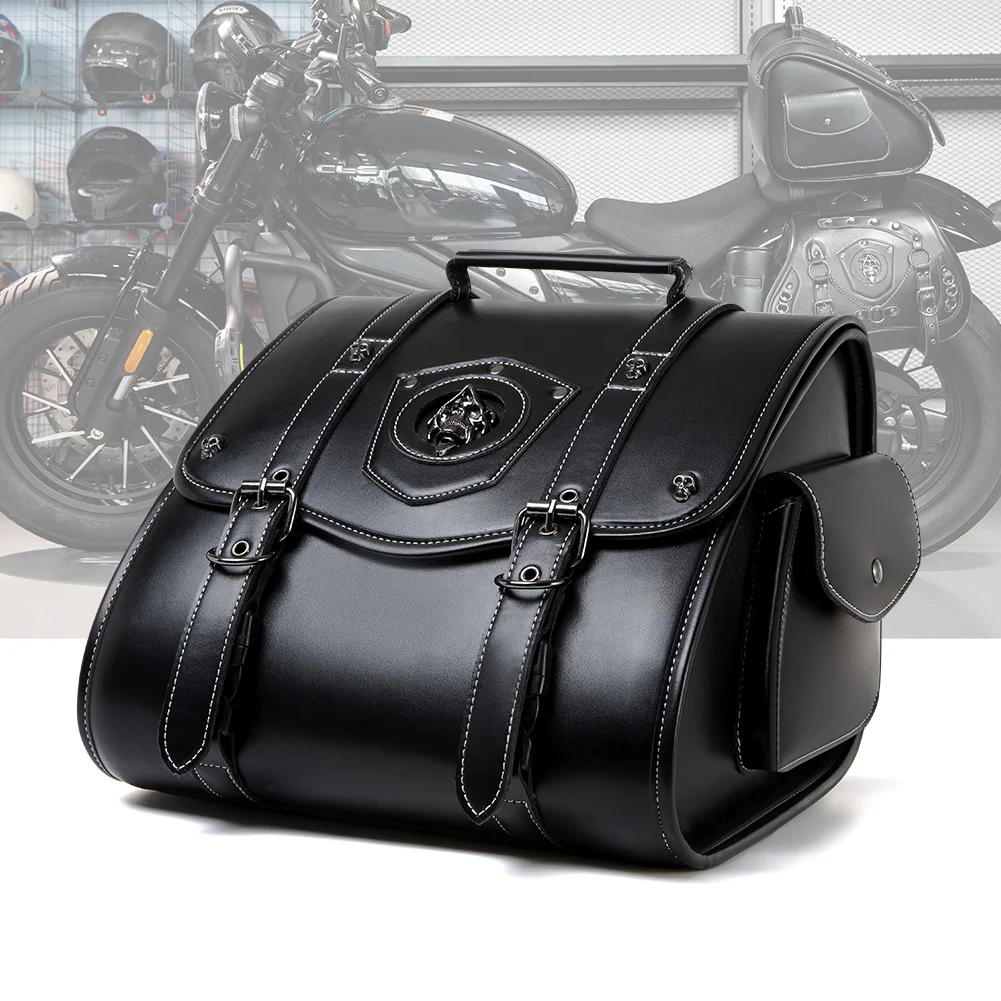 Sportster Saddlebags - Oversized Touring Leather Bag - Image 9