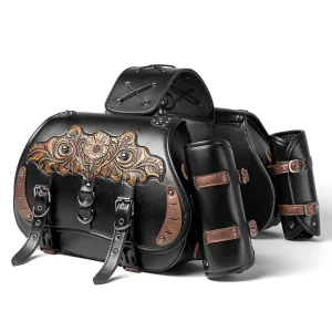 Softail Saddlebag Set - Premium Leather Motorcycle Bags