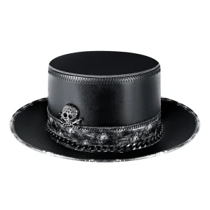 Steampunk Bowler Hat - Victorian Rider Acrylic with Gears