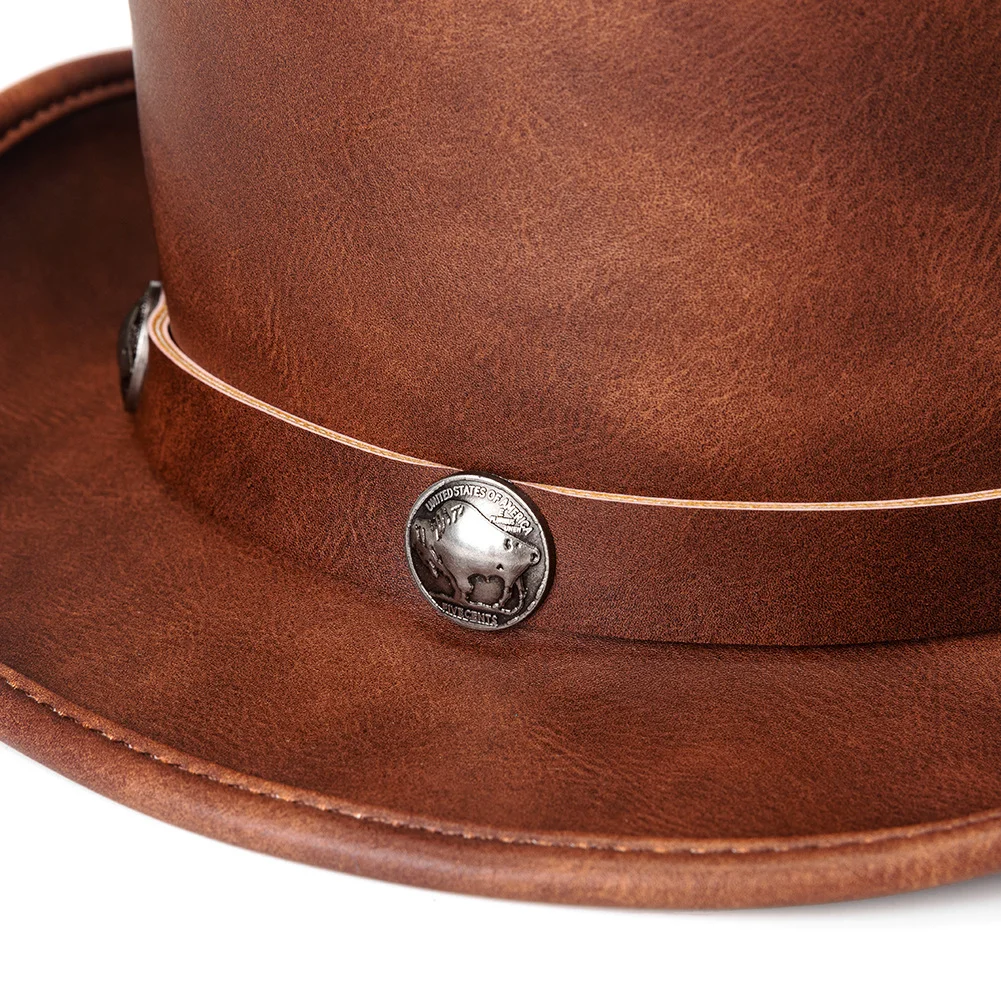 Steampunk Bowler Hat - Victorian Acrylic with Brass Gears - Image 19