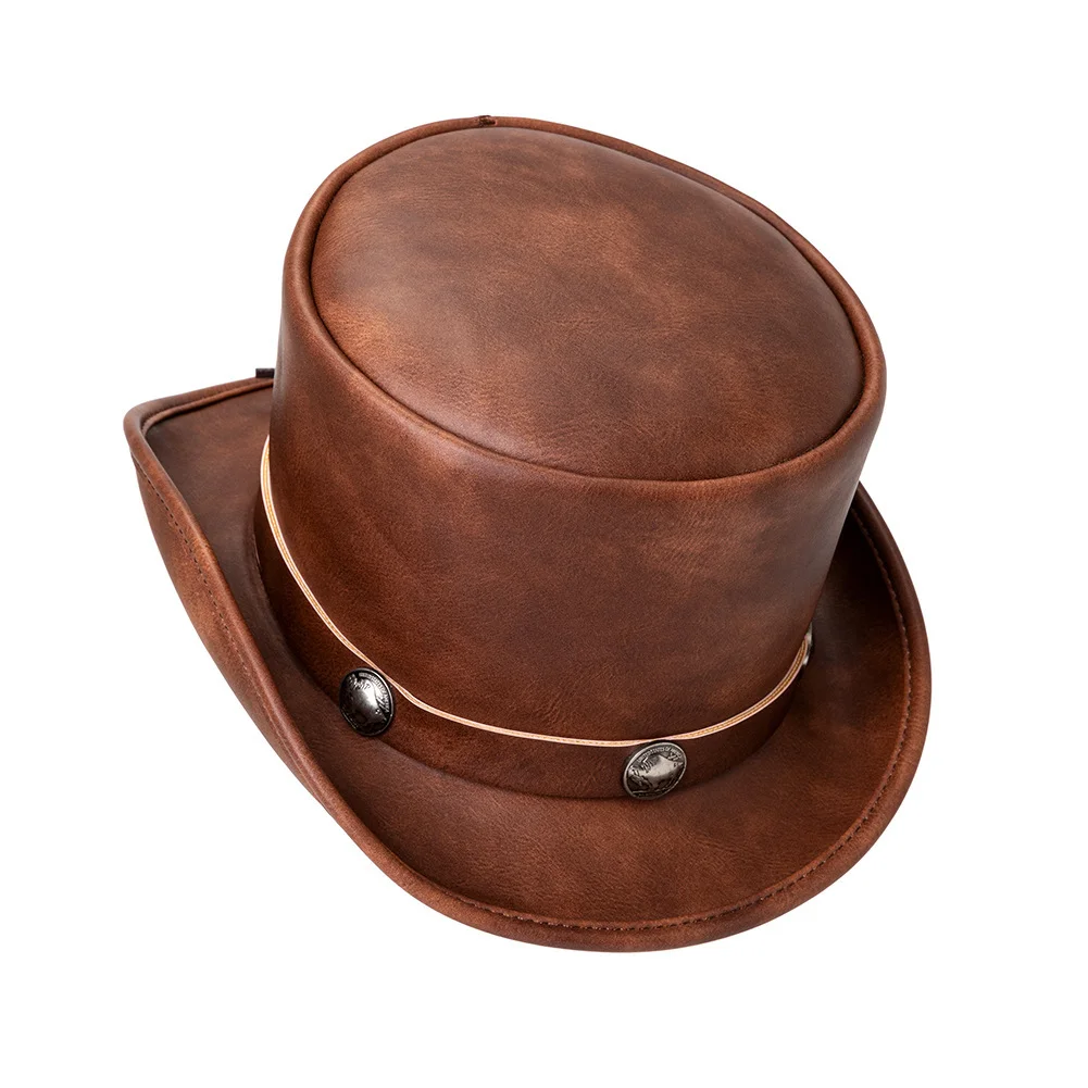 Steampunk Bowler Hat - Victorian Acrylic with Brass Gears - Image 20
