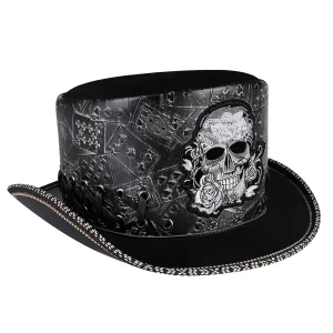Steampunk Top Hat - Skull Tassel Victorian