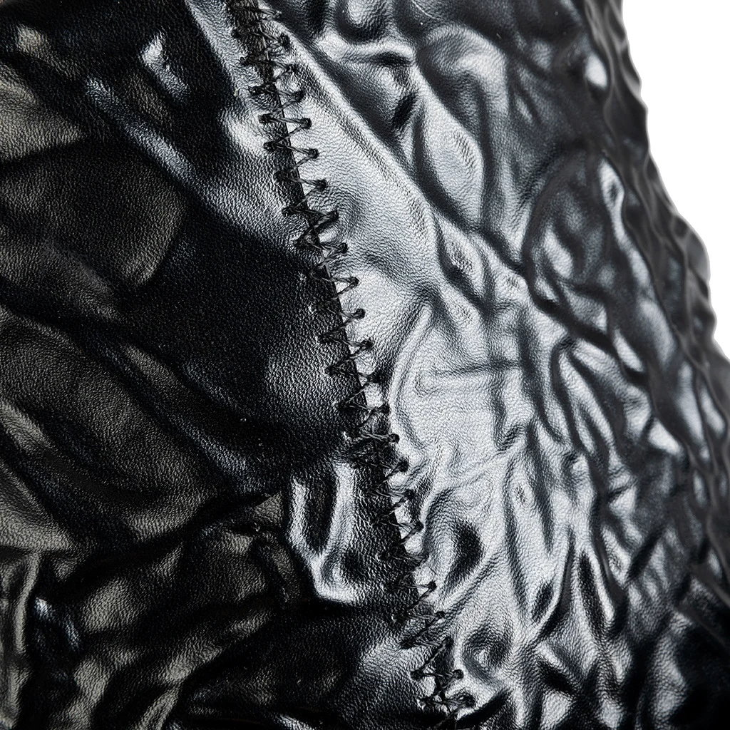 Steampunk Top Hat - Victorian Skull Embossed PU Leather - Image 9