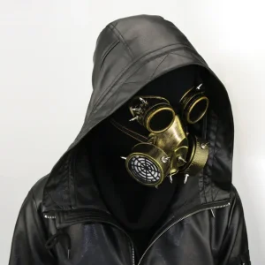 Steampunk Gas Mask - Antique Resin Finish with Carbon Filter