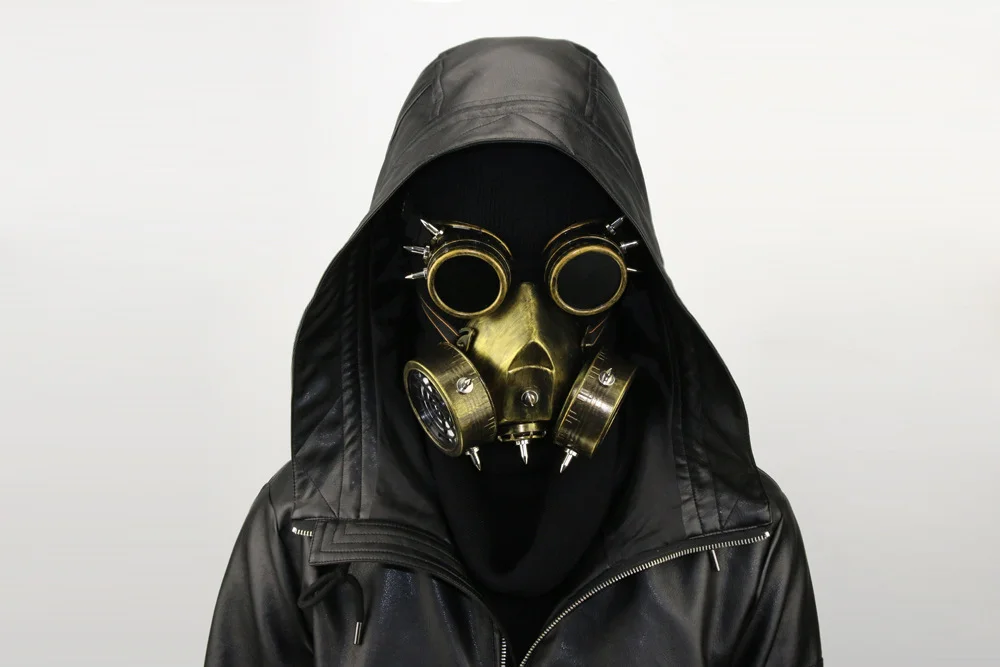 Steampunk Gas Mask - Antique Resin Finish with Carbon Filter - 图片 8
