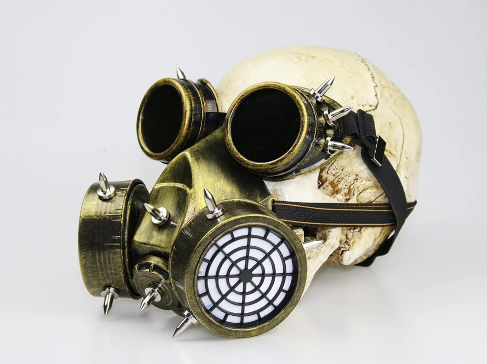 Steampunk Gas Mask - Antique Resin Finish with Carbon Filter - 图片 9