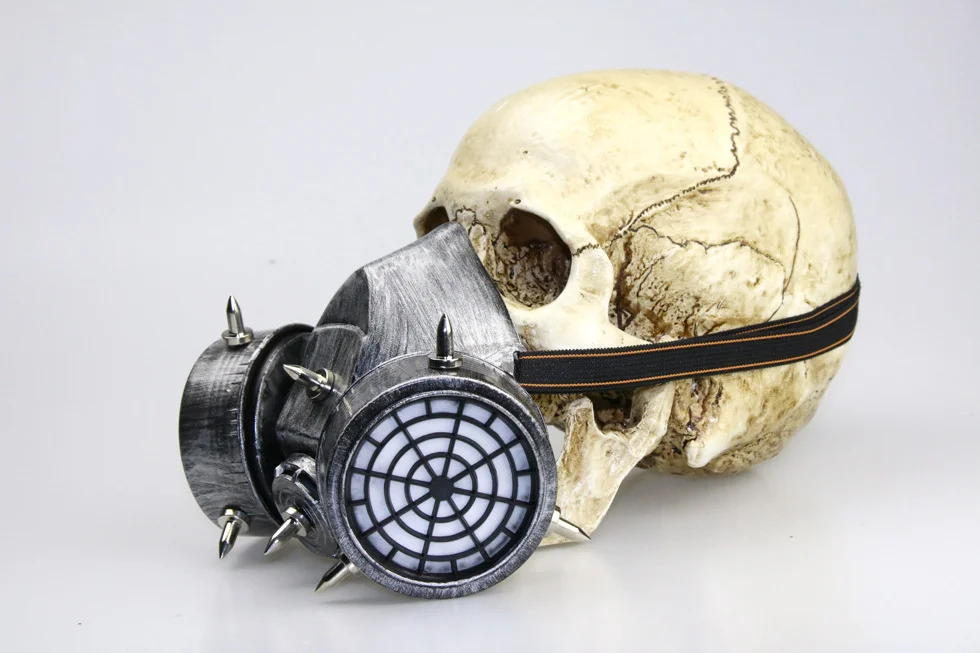 Steampunk Gas Mask - Antique Resin Finish with Carbon Filter - 图片 11