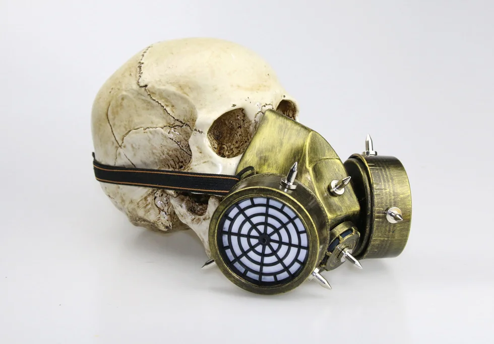 Steampunk Gas Mask - Antique Resin Finish with Carbon Filter - 图片 12